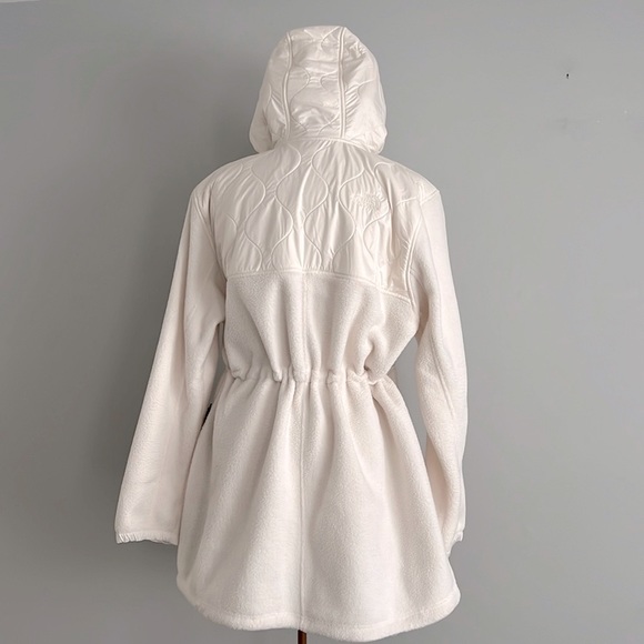 North Face Water Repellent Fleece A-line Parka Coat Jacket Womens XL 10 12 - Picture 6 of 17